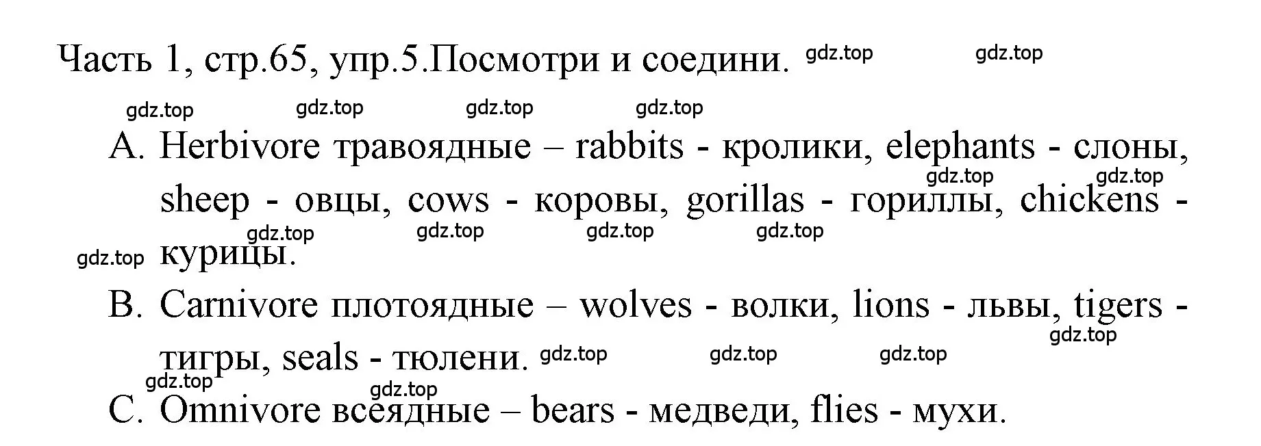 Решение номер 5 (страница 65) гдз по английскому языку 4 класс Быкова, Дули, учебник 1 часть