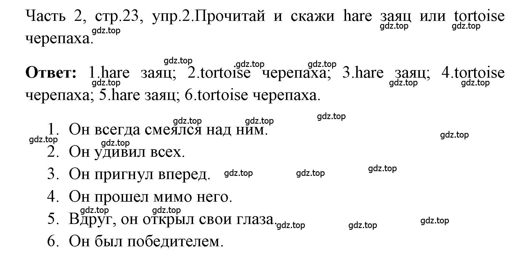 Решение номер 2 (страница 23) гдз по английскому языку 4 класс Быкова, Дули, учебник 2 часть