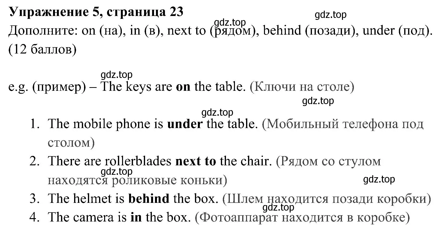 Решение 2. номер 5 (страница 23) гдз по английскому языку 4 класс Быкова, Дули, учебник 1 часть