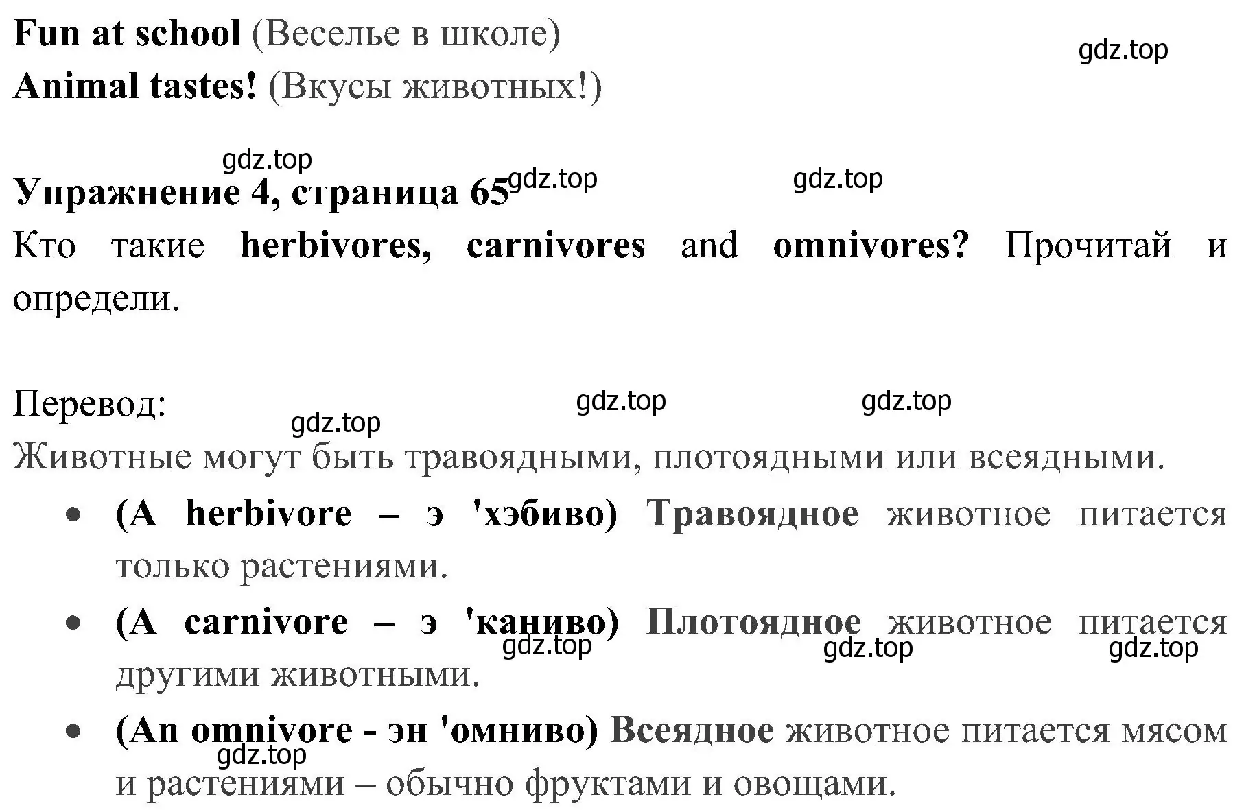 Решение 2. номер 4 (страница 65) гдз по английскому языку 4 класс Быкова, Дули, учебник 1 часть