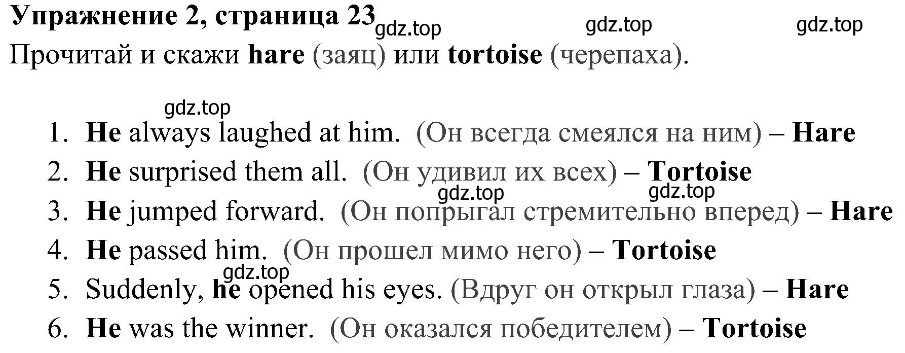 Решение 2. номер 2 (страница 23) гдз по английскому языку 4 класс Быкова, Дули, учебник 2 часть