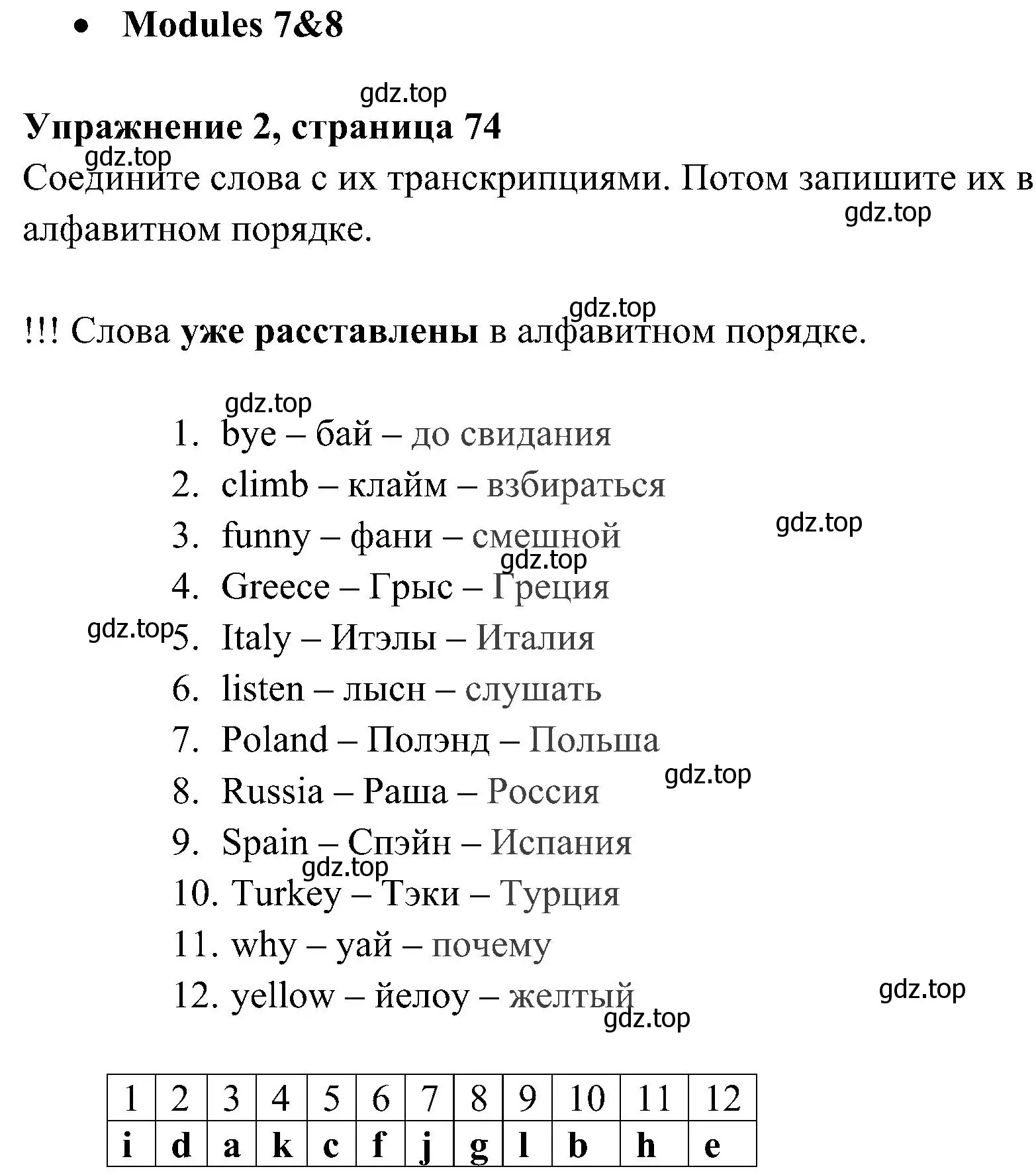 Решение 2. номер 2 (страница 74) гдз по английскому языку 4 класс Быкова, Дули, учебник 2 часть