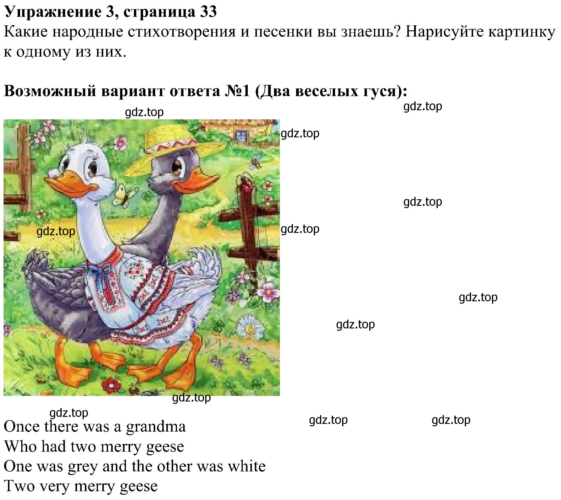 Решение 3. номер 3 (страница 33) гдз по английскому языку 4 класс Быкова, Дули, учебник 2 часть