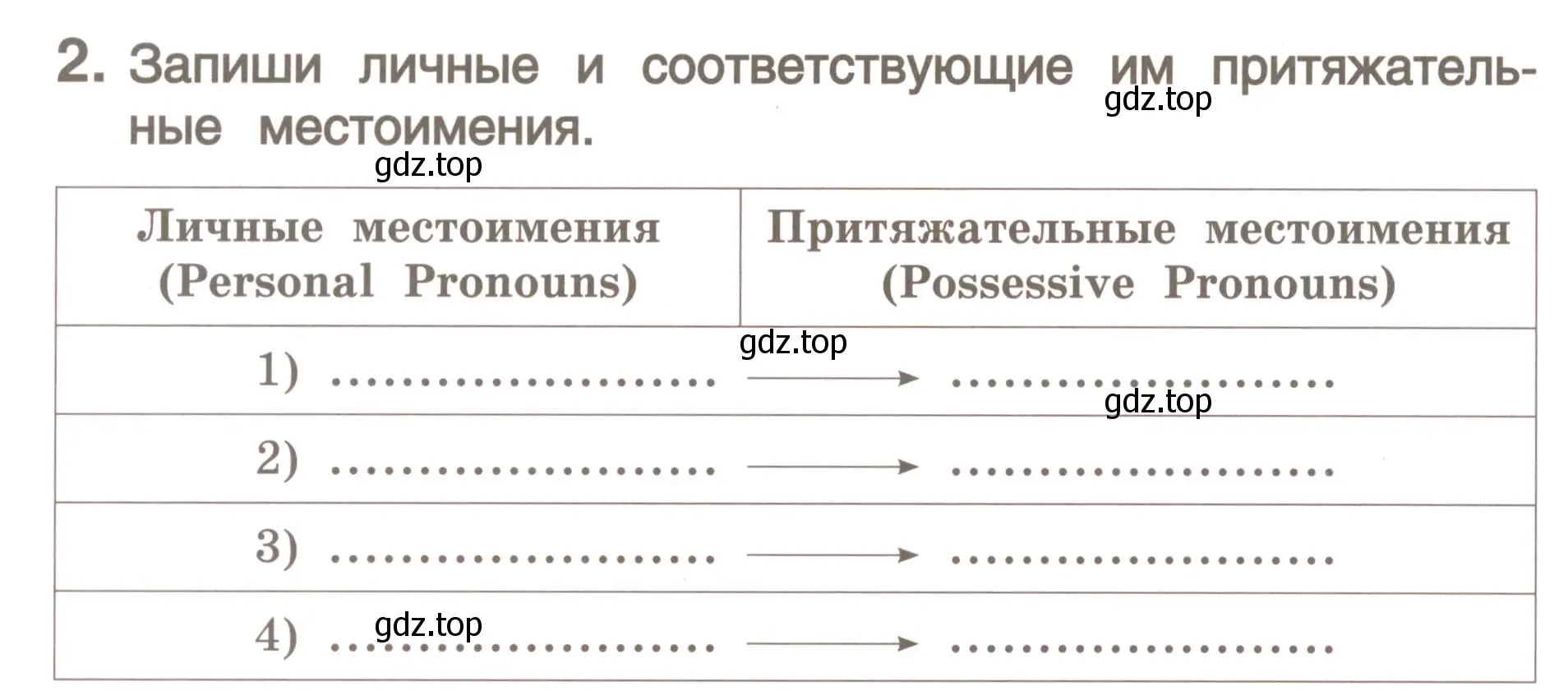 Условие номер 2 (страница 116) гдз по английскому языку 4 класс Комарова, Малова, пособие по грамматике 1 часть