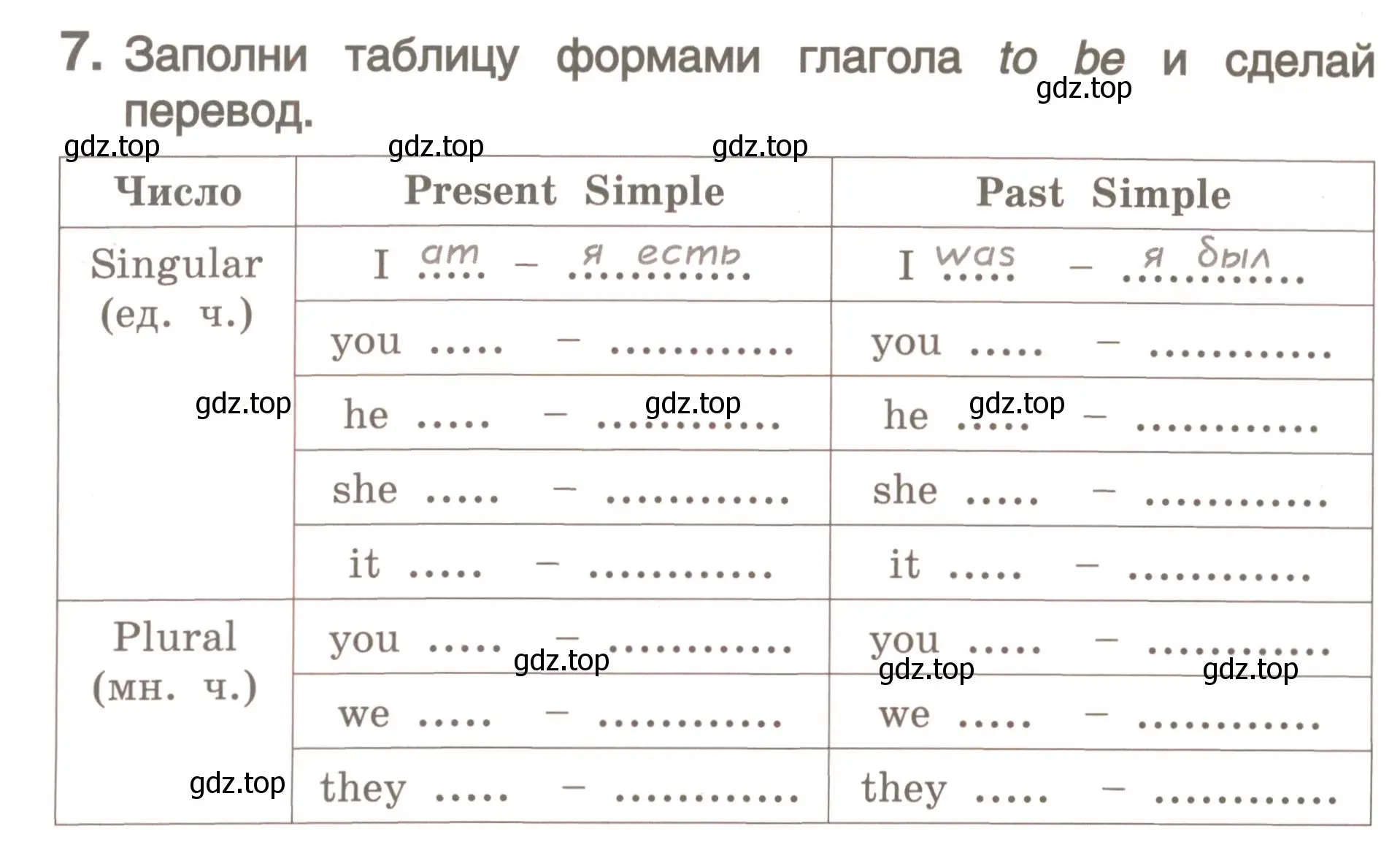 Условие номер 7 (страница 88) гдз по английскому языку 4 класс Комарова, Малова, пособие по грамматике 2 часть