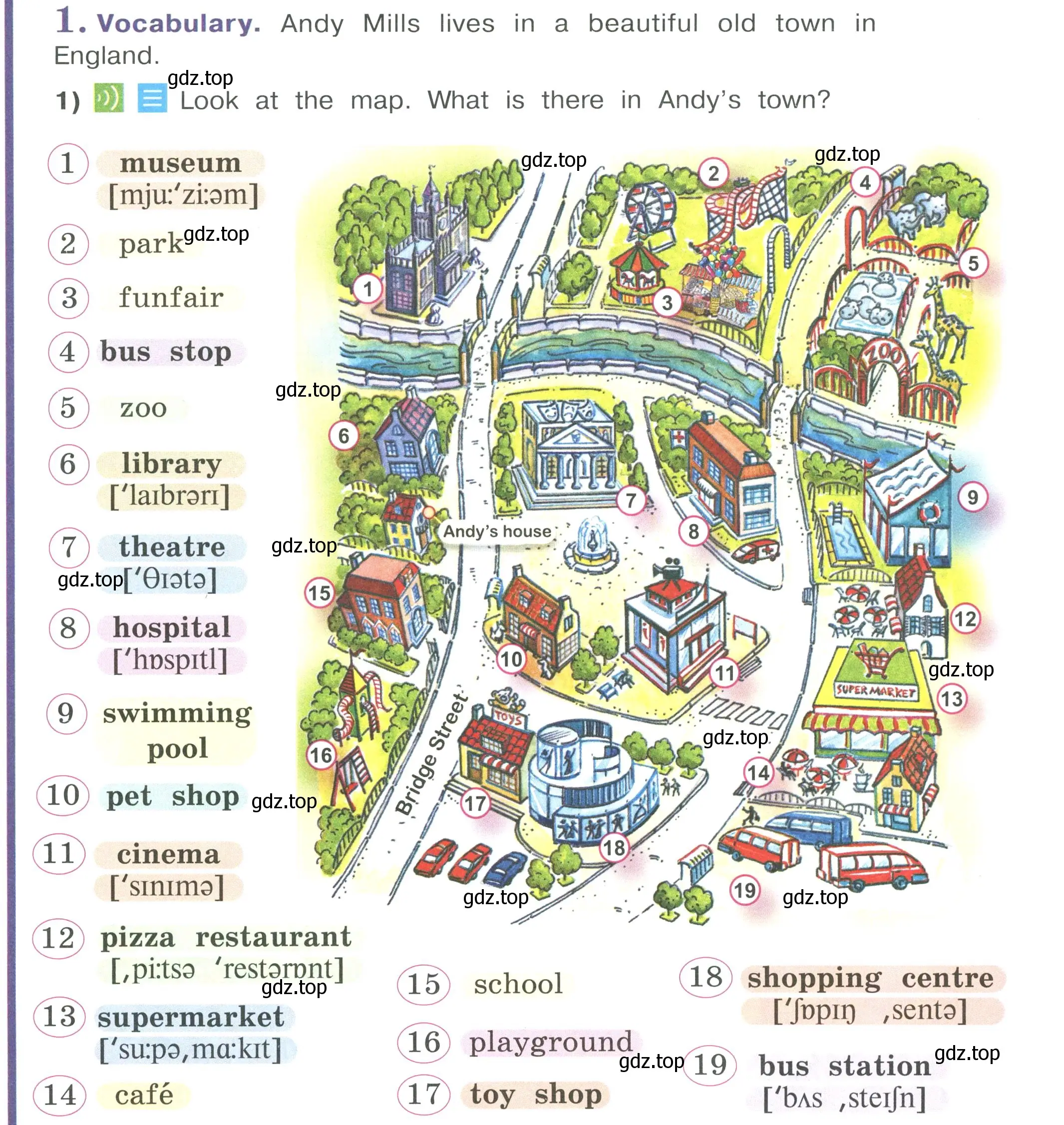 Условие номер 1 (страница 20) гдз по английскому языку 4 класс Кузовлев, учебник 2 часть