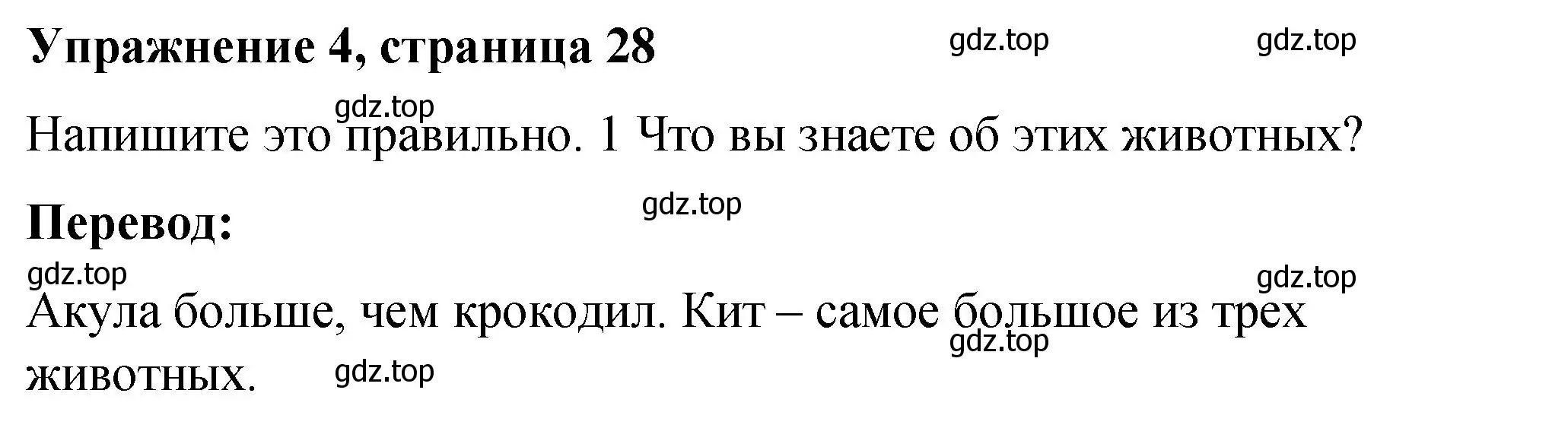 Решение номер 4 (страница 28) гдз по английскому языку 4 класс Кузовлев, учебник 1 часть