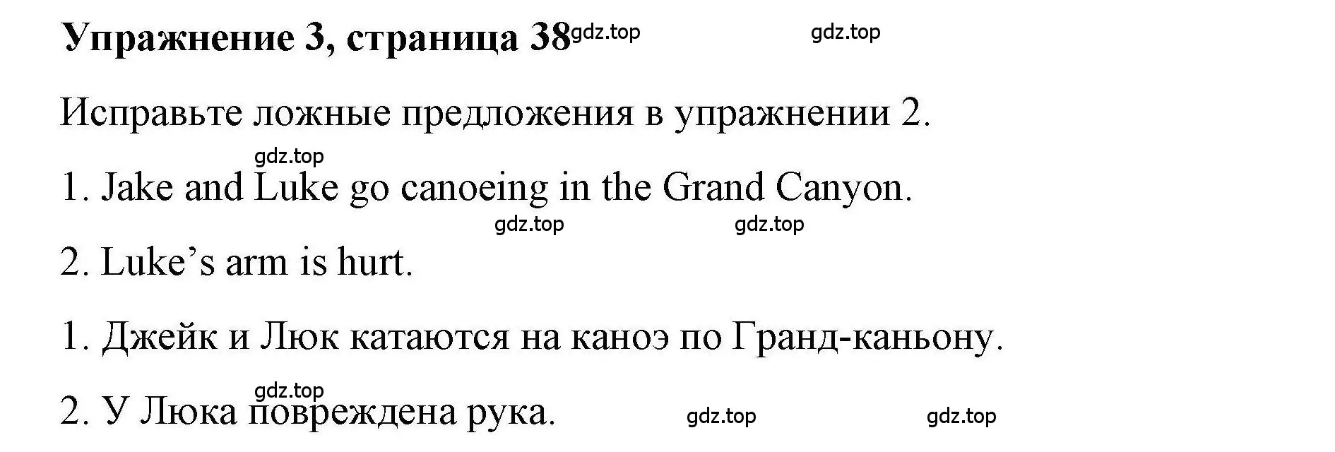 Решение номер 3 (страница 38) гдз по английскому языку 4 класс Покидова, Авел, рабочая тетрадь