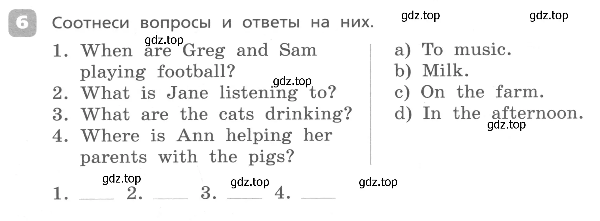 Условие номер 6 (страница 15) гдз по английскому языку 4 класс Афанасьева, Михеева, контрольные работы