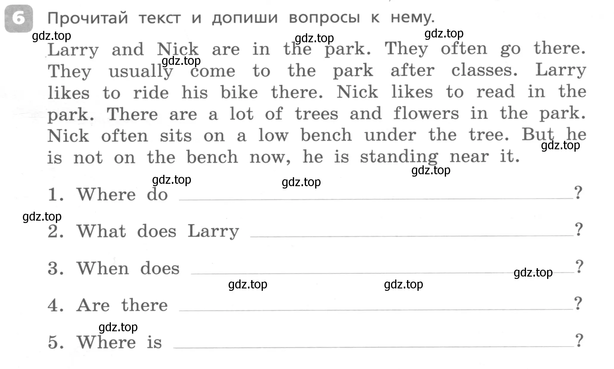 Условие номер 6 (страница 43) гдз по английскому языку 4 класс Афанасьева, Михеева, контрольные работы