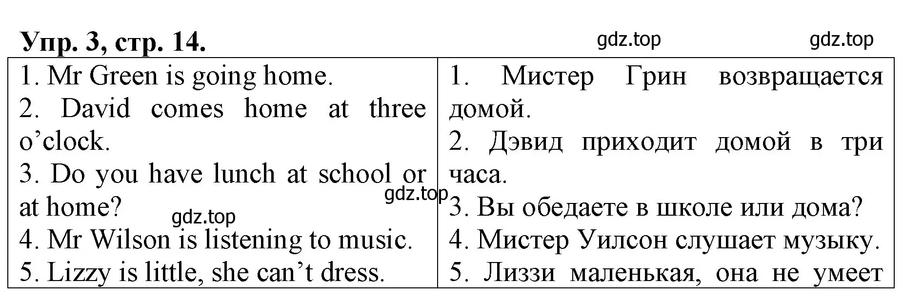Решение номер 3 (страница 14) гдз по английскому языку 4 класс Афанасьева, Михеева, контрольные работы
