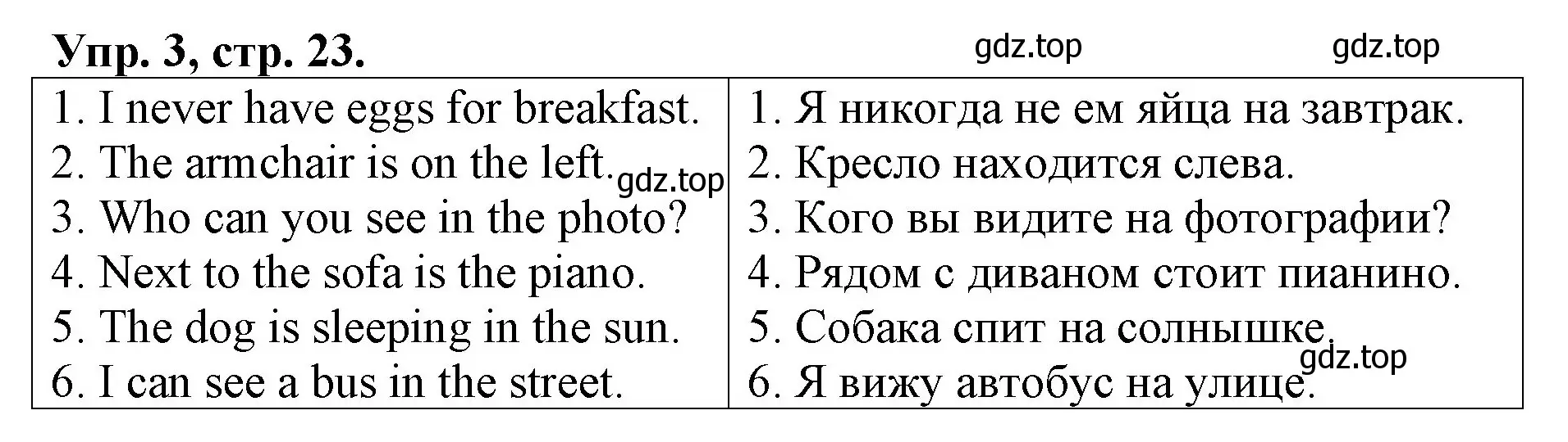 Решение номер 3 (страница 23) гдз по английскому языку 4 класс Афанасьева, Михеева, контрольные работы