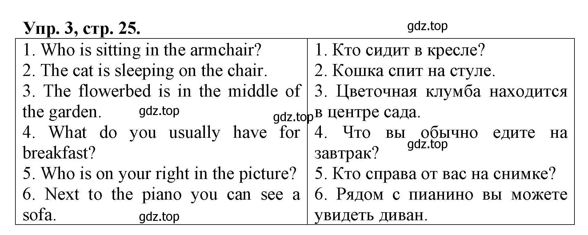 Решение номер 3 (страница 25) гдз по английскому языку 4 класс Афанасьева, Михеева, контрольные работы