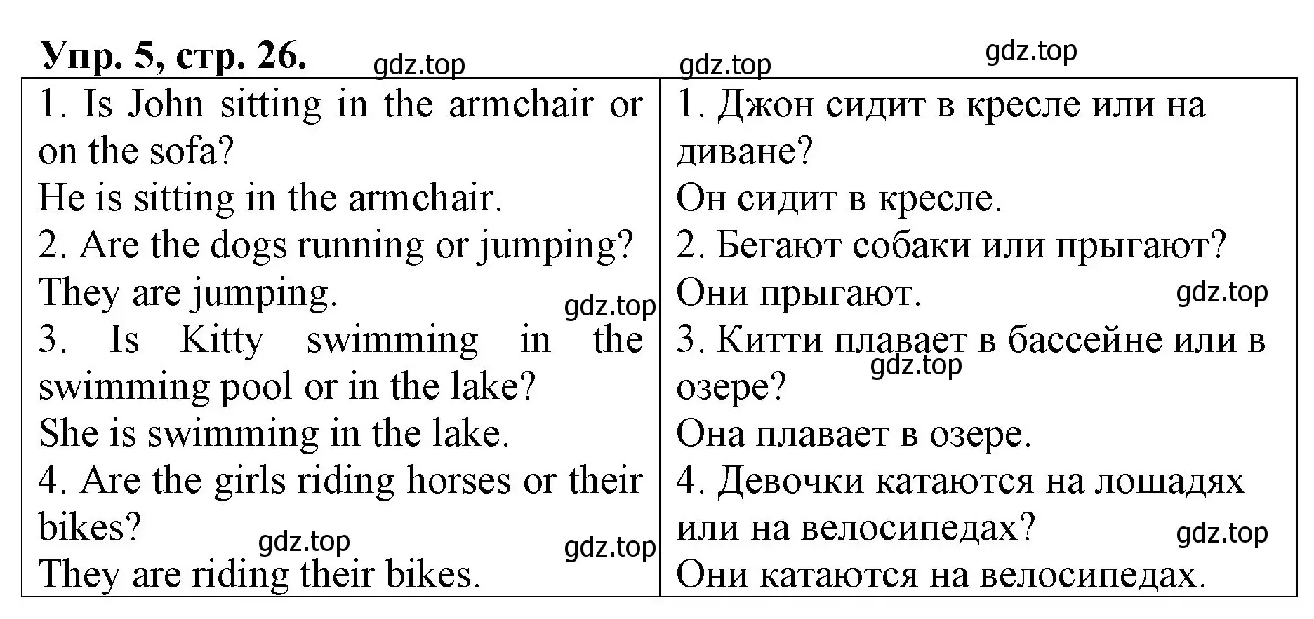 Решение номер 5 (страница 26) гдз по английскому языку 4 класс Афанасьева, Михеева, контрольные работы