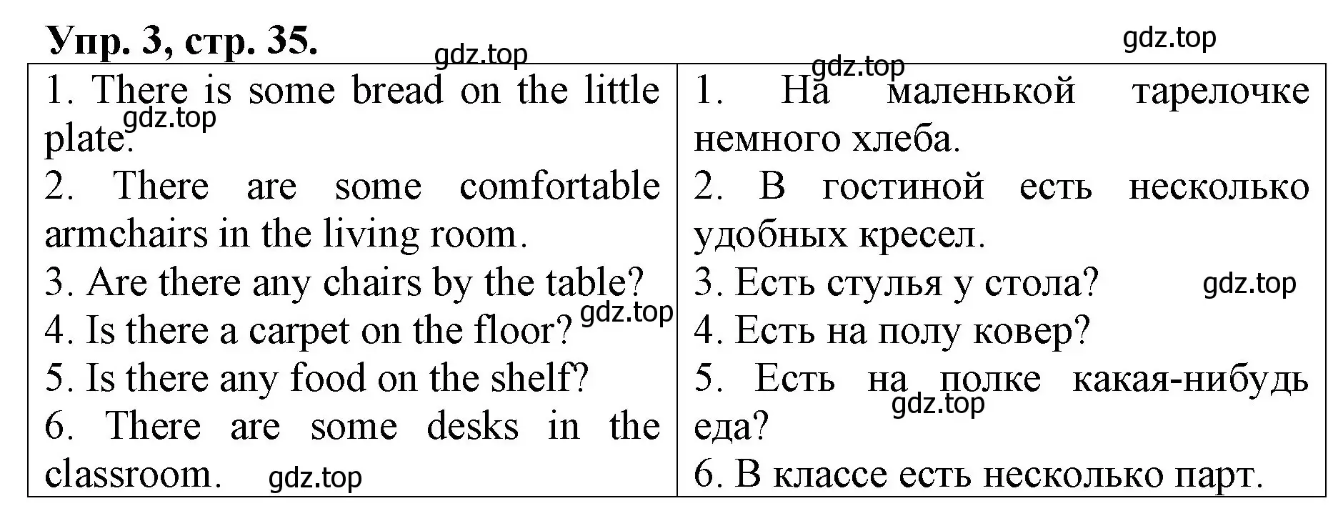 Решение номер 3 (страница 35) гдз по английскому языку 4 класс Афанасьева, Михеева, контрольные работы