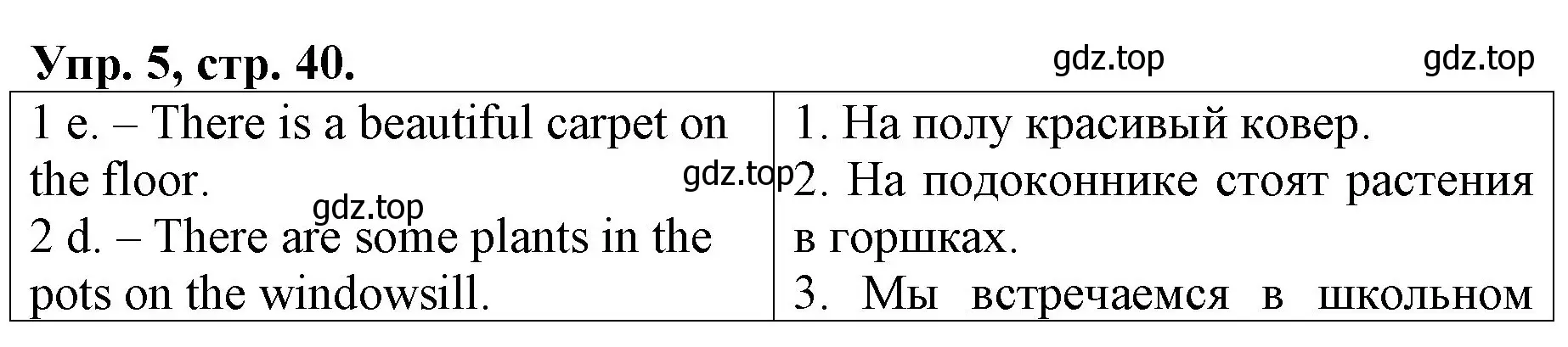 Решение номер 5 (страница 40) гдз по английскому языку 4 класс Афанасьева, Михеева, контрольные работы