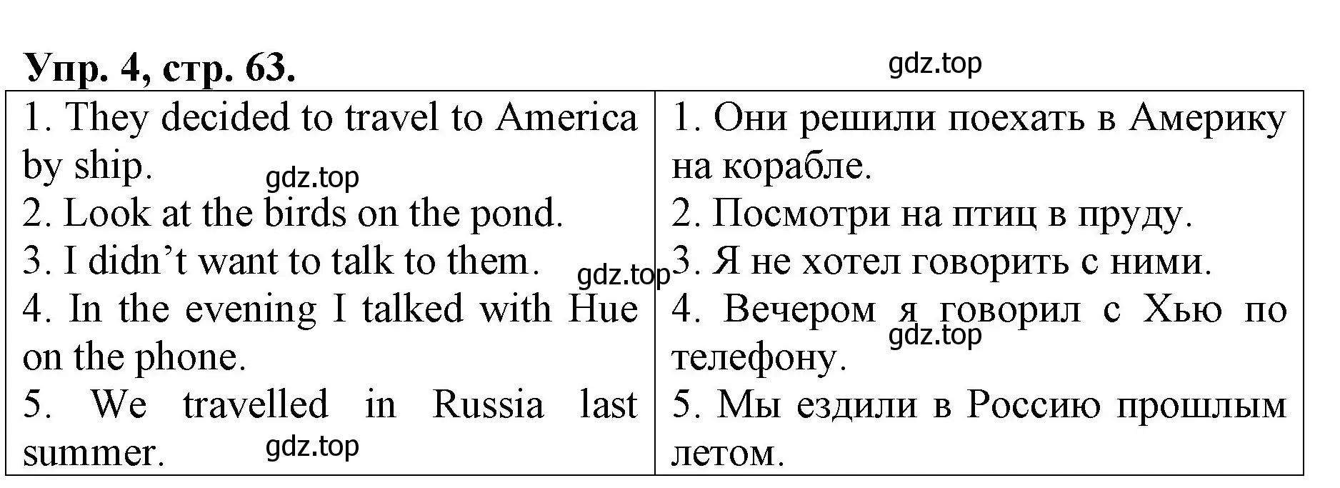 Решение номер 4 (страница 63) гдз по английскому языку 4 класс Афанасьева, Михеева, контрольные работы