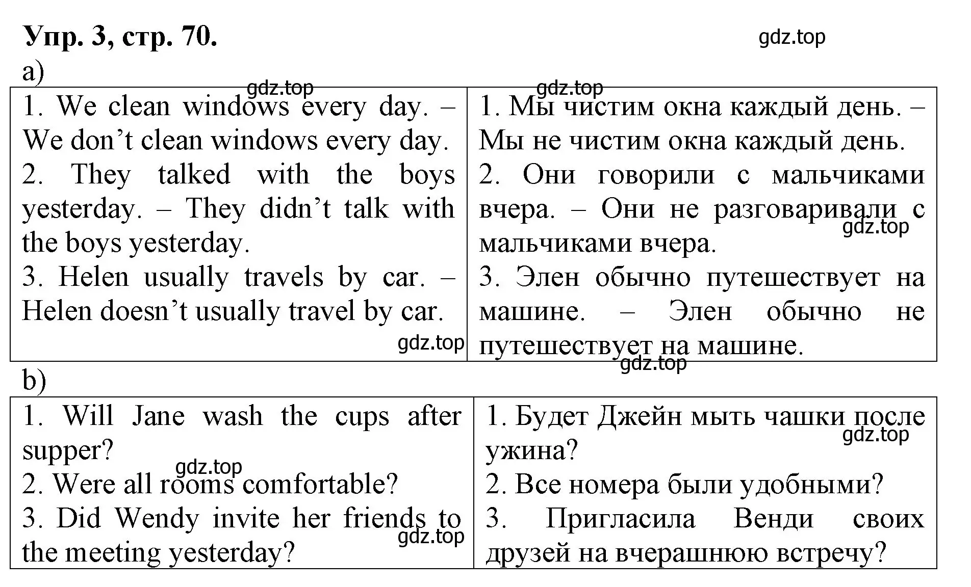 Решение номер 3 (страница 70) гдз по английскому языку 4 класс Афанасьева, Михеева, контрольные работы