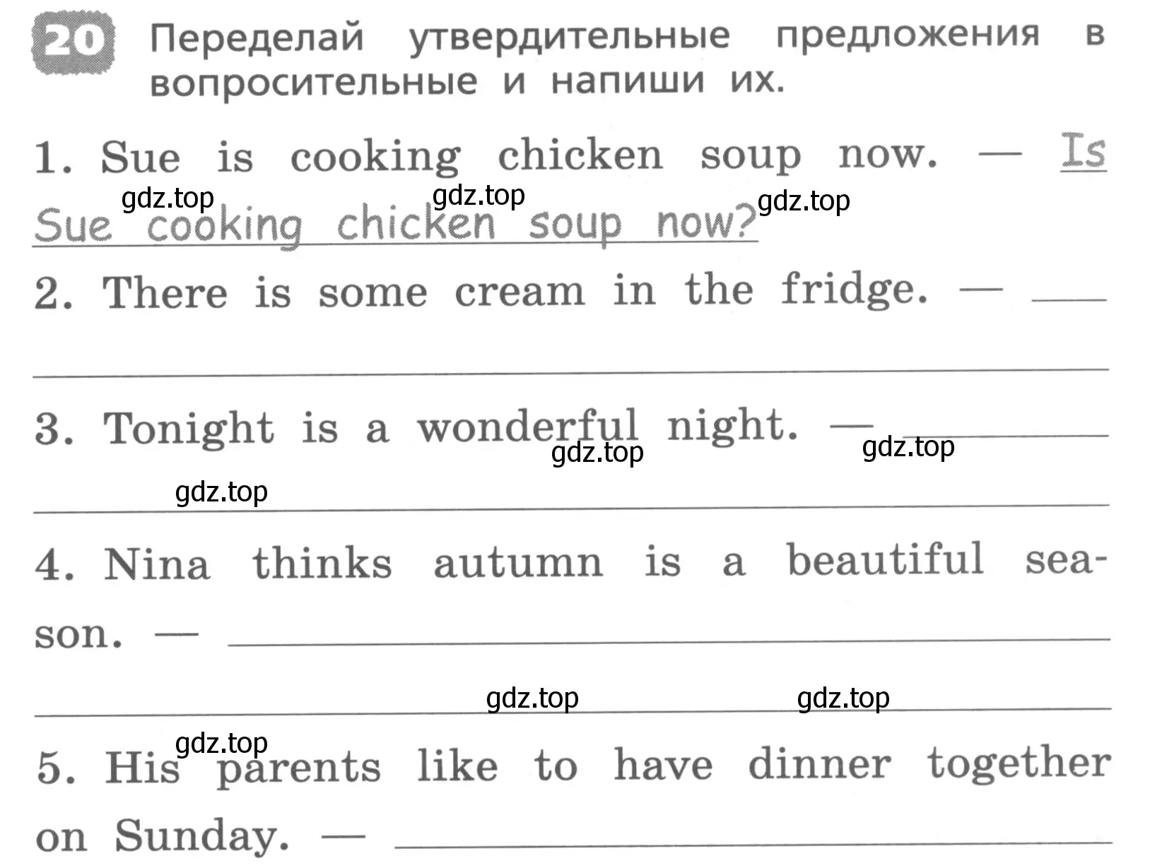 Условие номер 20 (страница 107) гдз по английскому языку 4 класс Афанасьева, Михеева, лексико-грамматический практикум