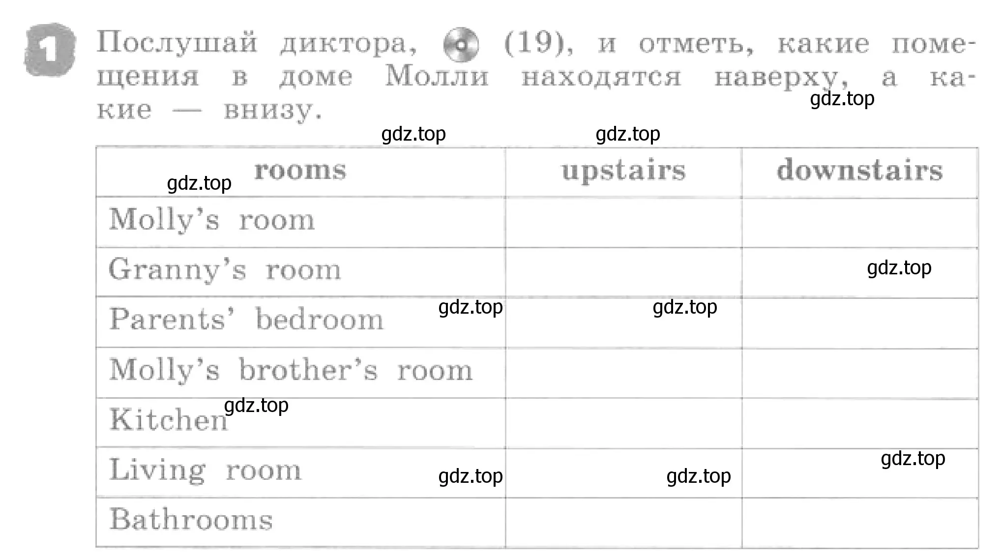 Условие номер 1 (страница 50) гдз по английскому языку 4 класс Афанасьева, Михеева, рабочая тетрадь