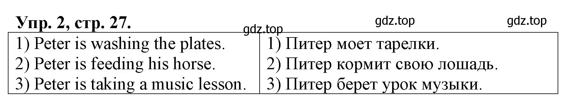 Решение номер 2 (страница 27) гдз по английскому языку 4 класс Афанасьева, Михеева, рабочая тетрадь