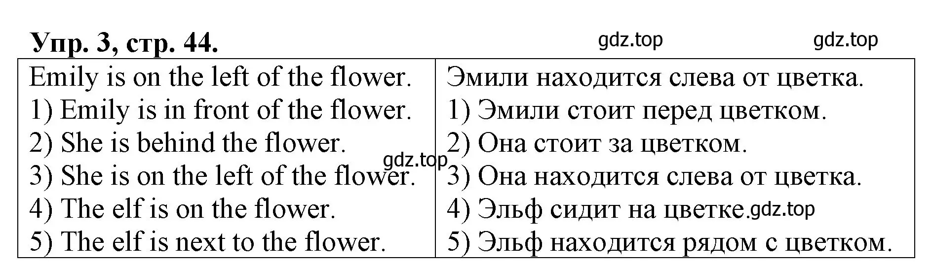 Решение номер 3 (страница 44) гдз по английскому языку 4 класс Афанасьева, Михеева, рабочая тетрадь