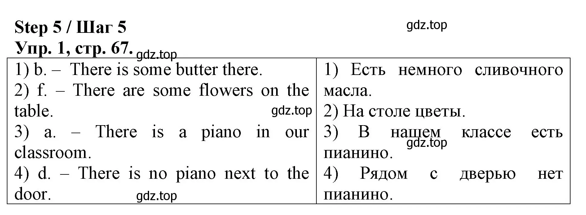 Решение номер 1 (страница 67) гдз по английскому языку 4 класс Афанасьева, Михеева, рабочая тетрадь