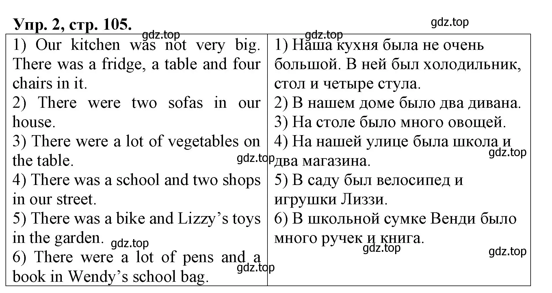 Решение номер 2 (страница 105) гдз по английскому языку 4 класс Афанасьева, Михеева, рабочая тетрадь
