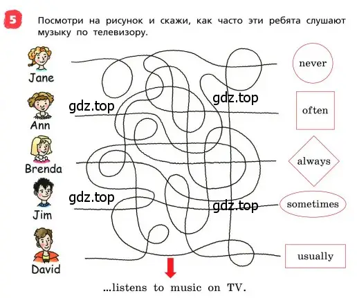 Условие номер 5 (страница 24) гдз по английскому языку 4 класс Афанасьева, Михеева, учебник 1 часть