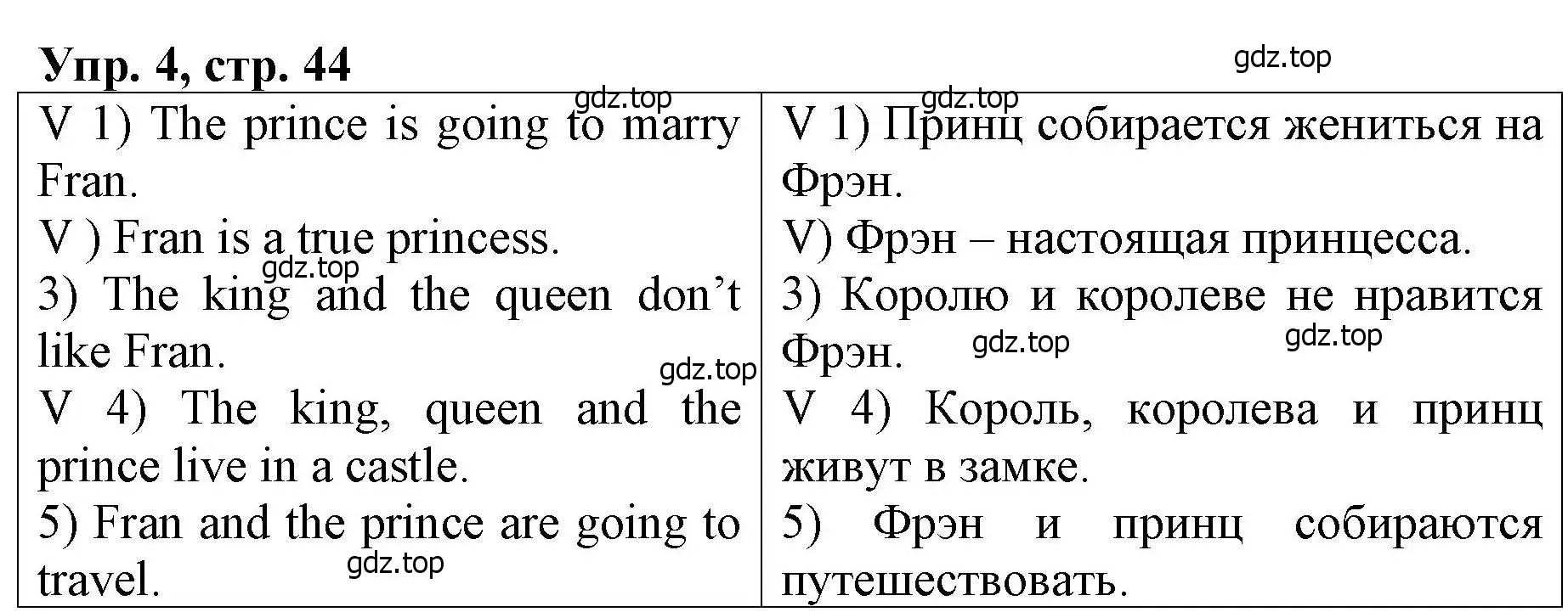 Решение номер 4 (страница 44) гдз по английскому языку 4 класс Афанасьева, Михеева, книга для чтения