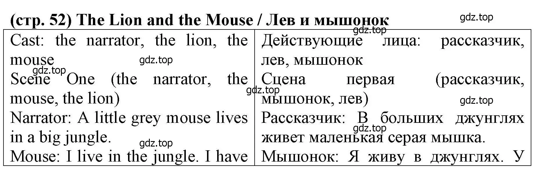 Решение номер 1 (страница 52) гдз по английскому языку 4 класс Афанасьева, Михеева, книга для чтения