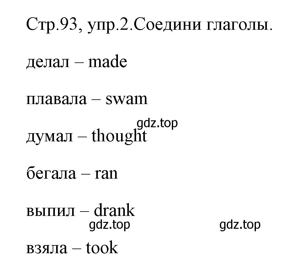 Решение номер 2 (страница 93) гдз по английскому языку 4 класс Юшина, грамматический тренажёр