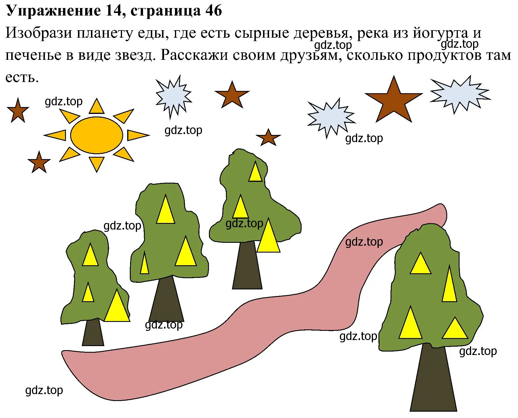 Решение 2. номер 14 (страница 46) гдз по английскому языку 4 класс Юшина, грамматический тренажёр