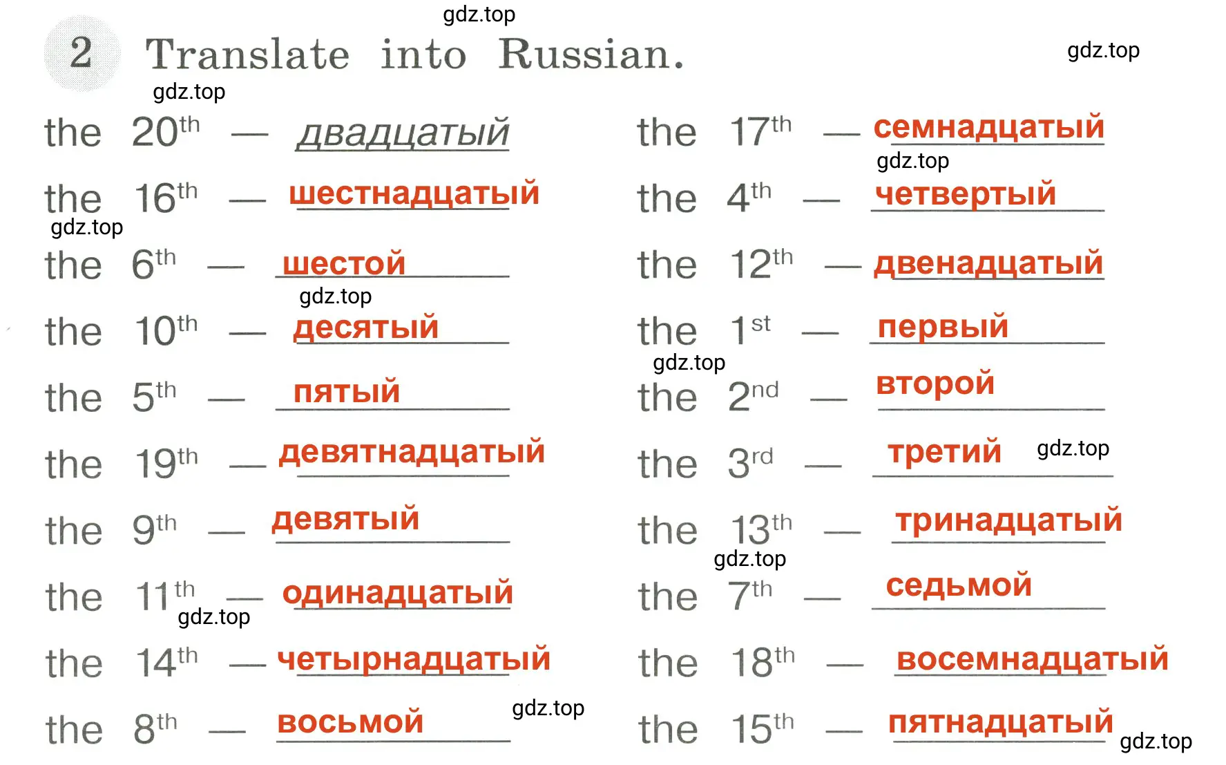 Решение 3. номер 2 (страница 63) гдз по английскому языку 4 класс Юшина, грамматический тренажёр