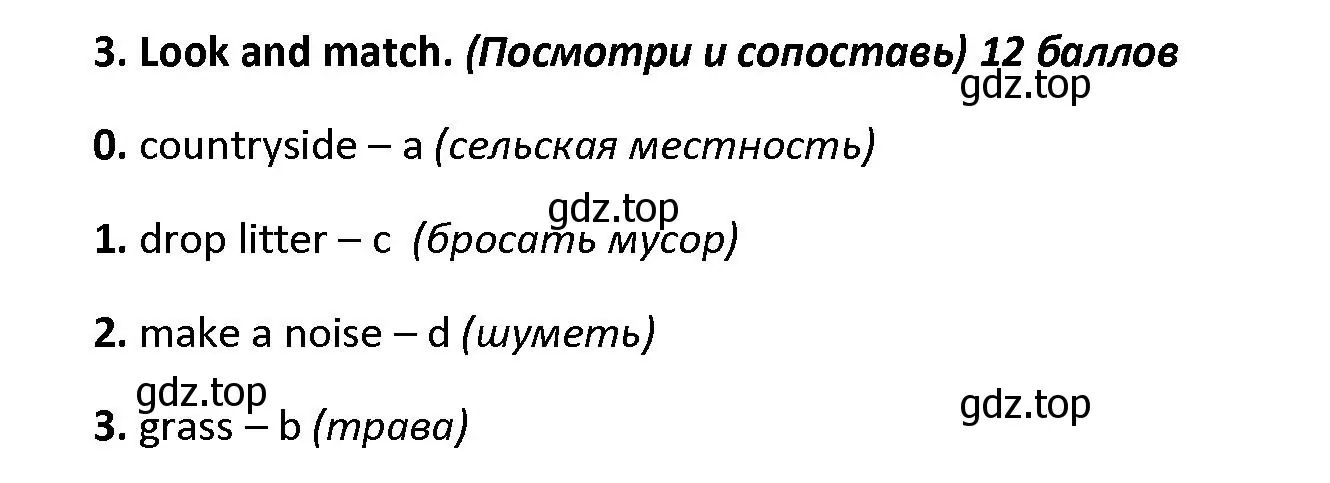 Решение номер 3 (страница 53) гдз по английскому языку 4 класс Баранова, Дули, контрольные задания