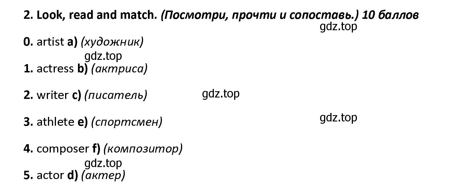 Решение номер 2 (страница 77) гдз по английскому языку 4 класс Баранова, Дули, контрольные задания