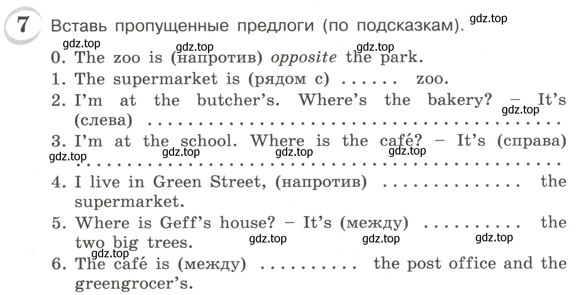 Условие номер 7 (страница 19) гдз по английскому языку 4 класс Рязанцева, сборник грамматических упражнений