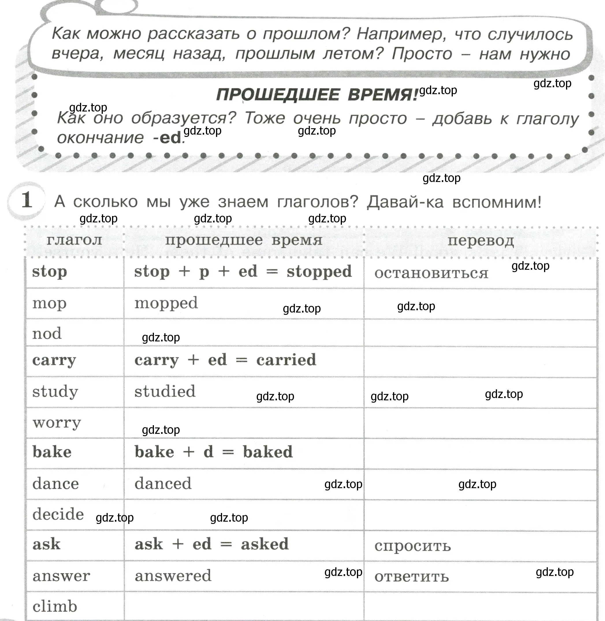 Условие номер 1 (страница 60) гдз по английскому языку 4 класс Рязанцева, сборник грамматических упражнений