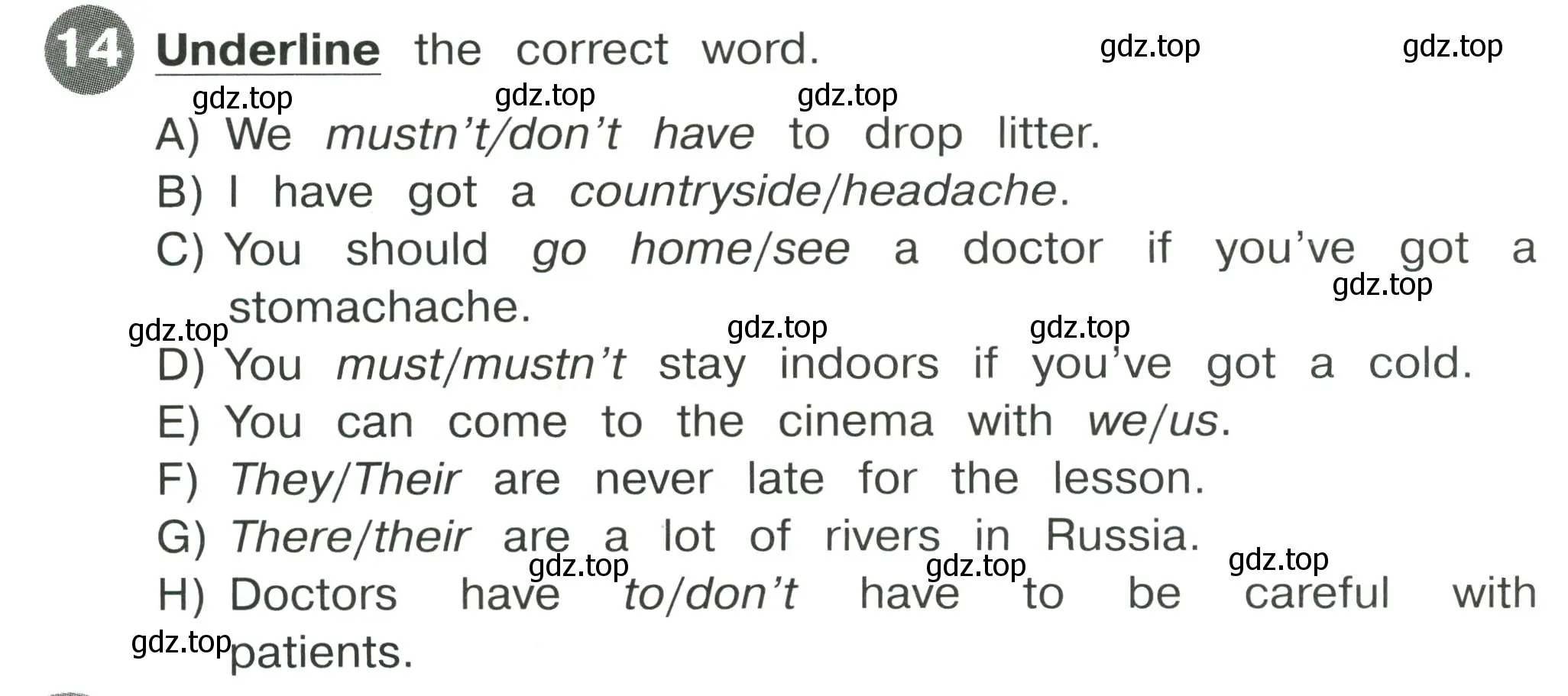 Условие номер 14 (страница 66) гдз по английскому языку 4 класс Котова, сборник упражнений