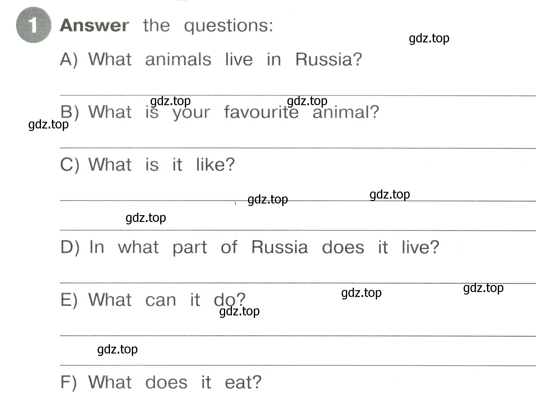 Условие номер 1 (страница 123) гдз по английскому языку 4 класс Котова, сборник упражнений