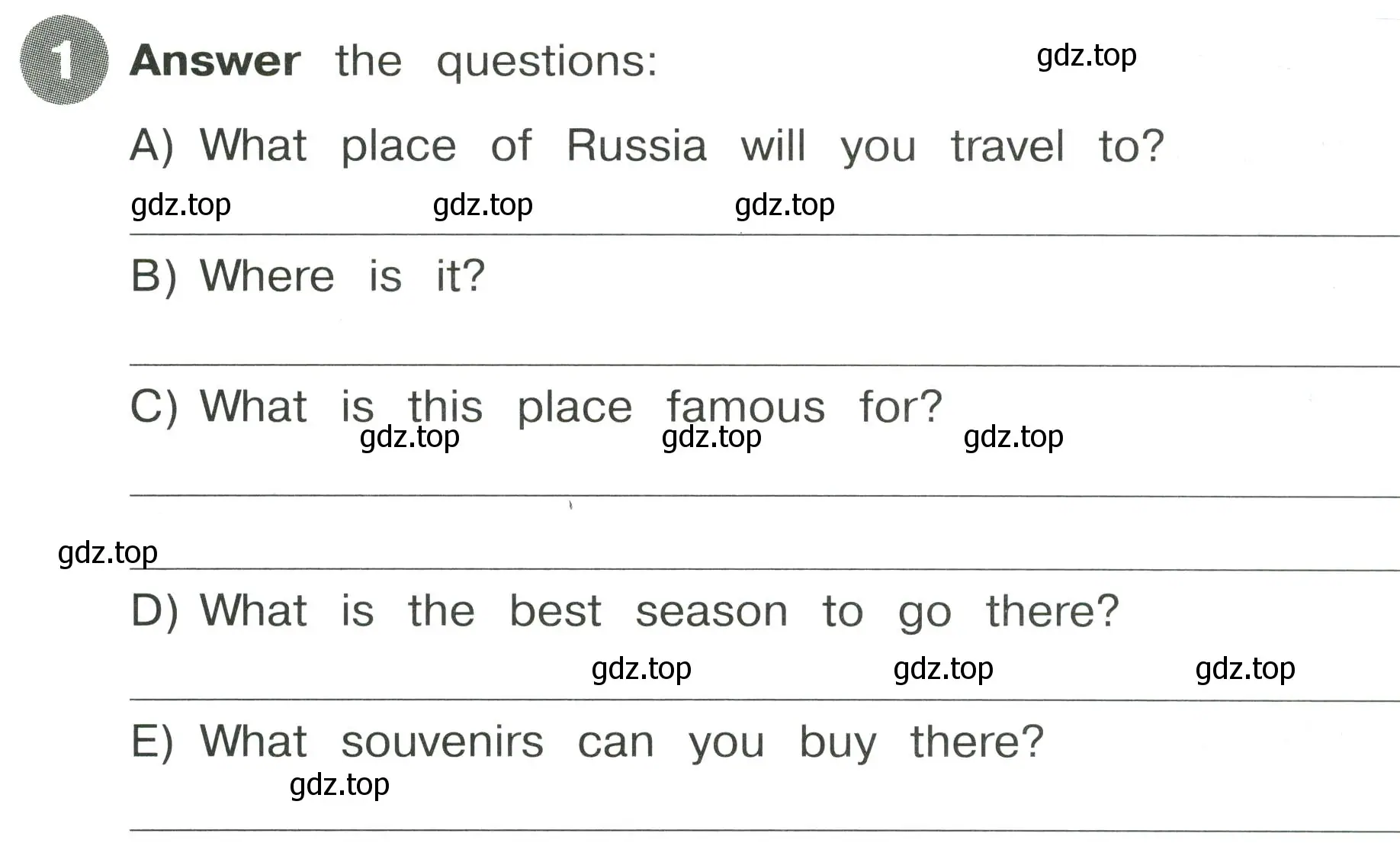 Условие номер 1 (страница 127) гдз по английскому языку 4 класс Котова, сборник упражнений