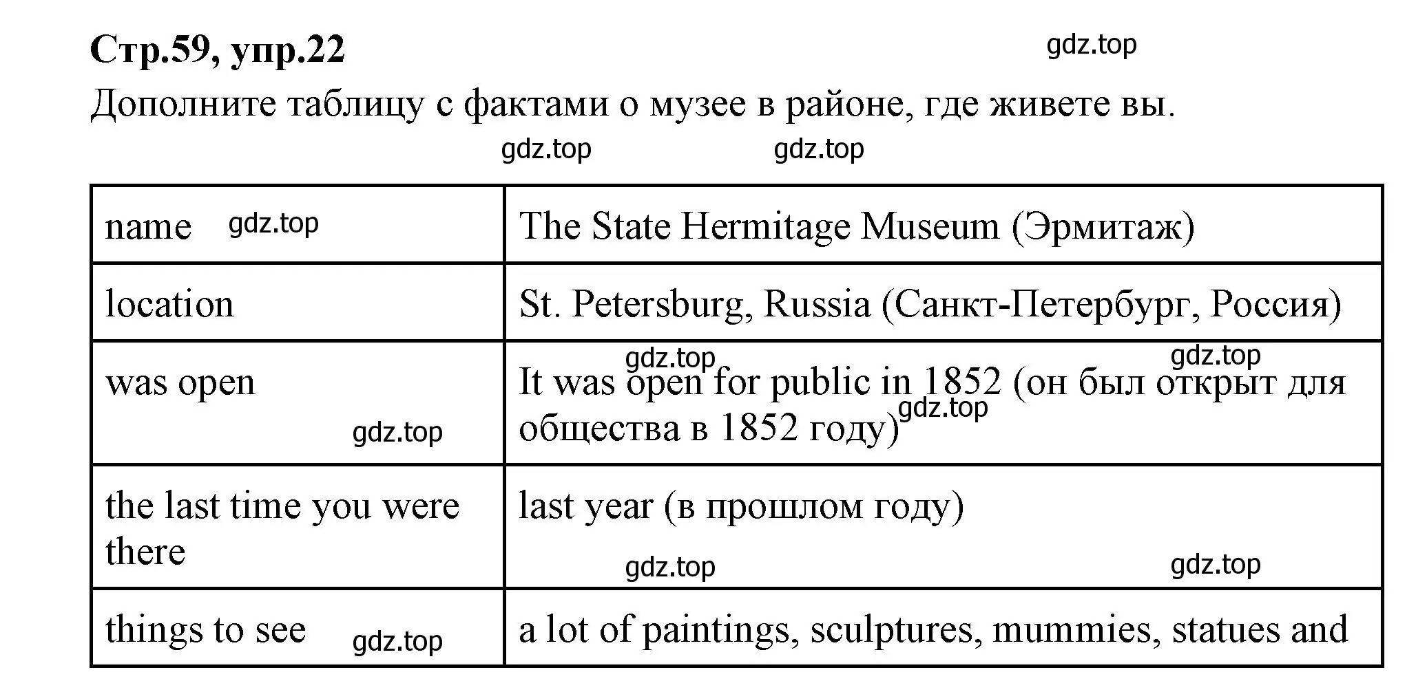 Решение номер 22 (страница 59) гдз по английскому языку 4 класс Котова, сборник упражнений