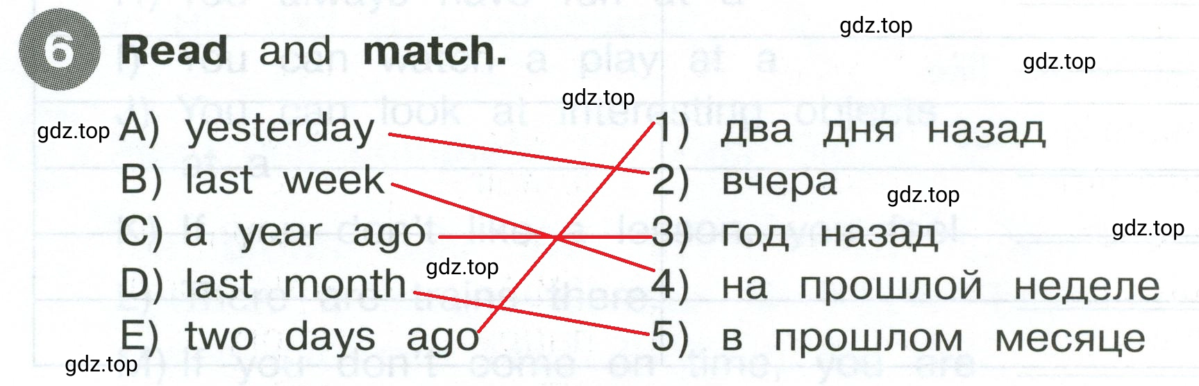 Решение 2. номер 6 (страница 52) гдз по английскому языку 4 класс Котова, сборник упражнений