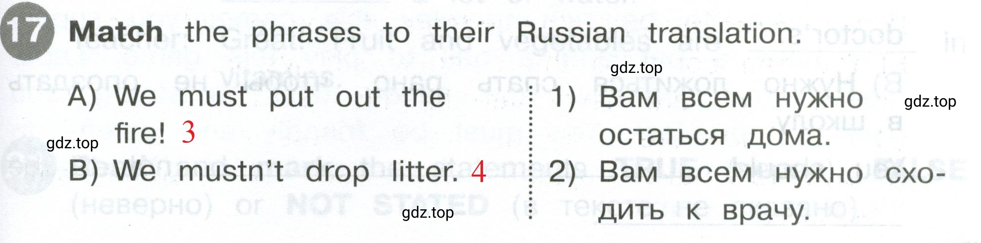 Решение 2. номер 17 (страница 67) гдз по английскому языку 4 класс Котова, сборник упражнений