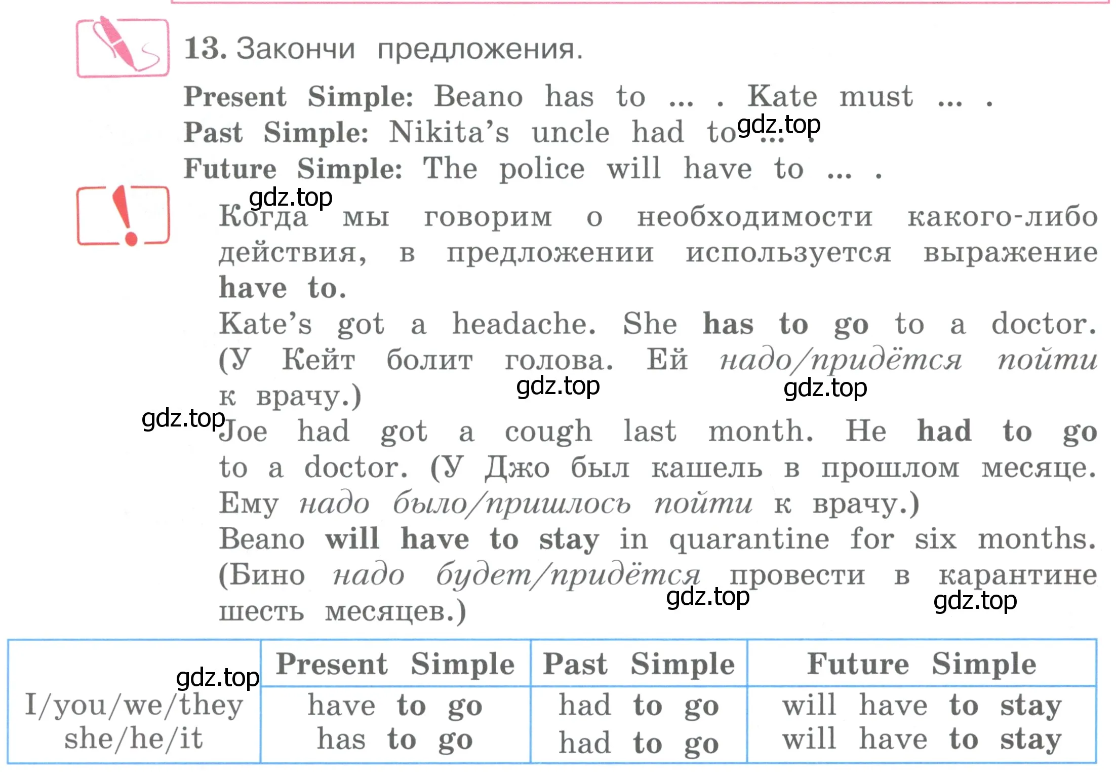 Условие номер 13 (страница 60) гдз по английскому языку 4 класс Вербицкая, Эббс, учебник 2 часть