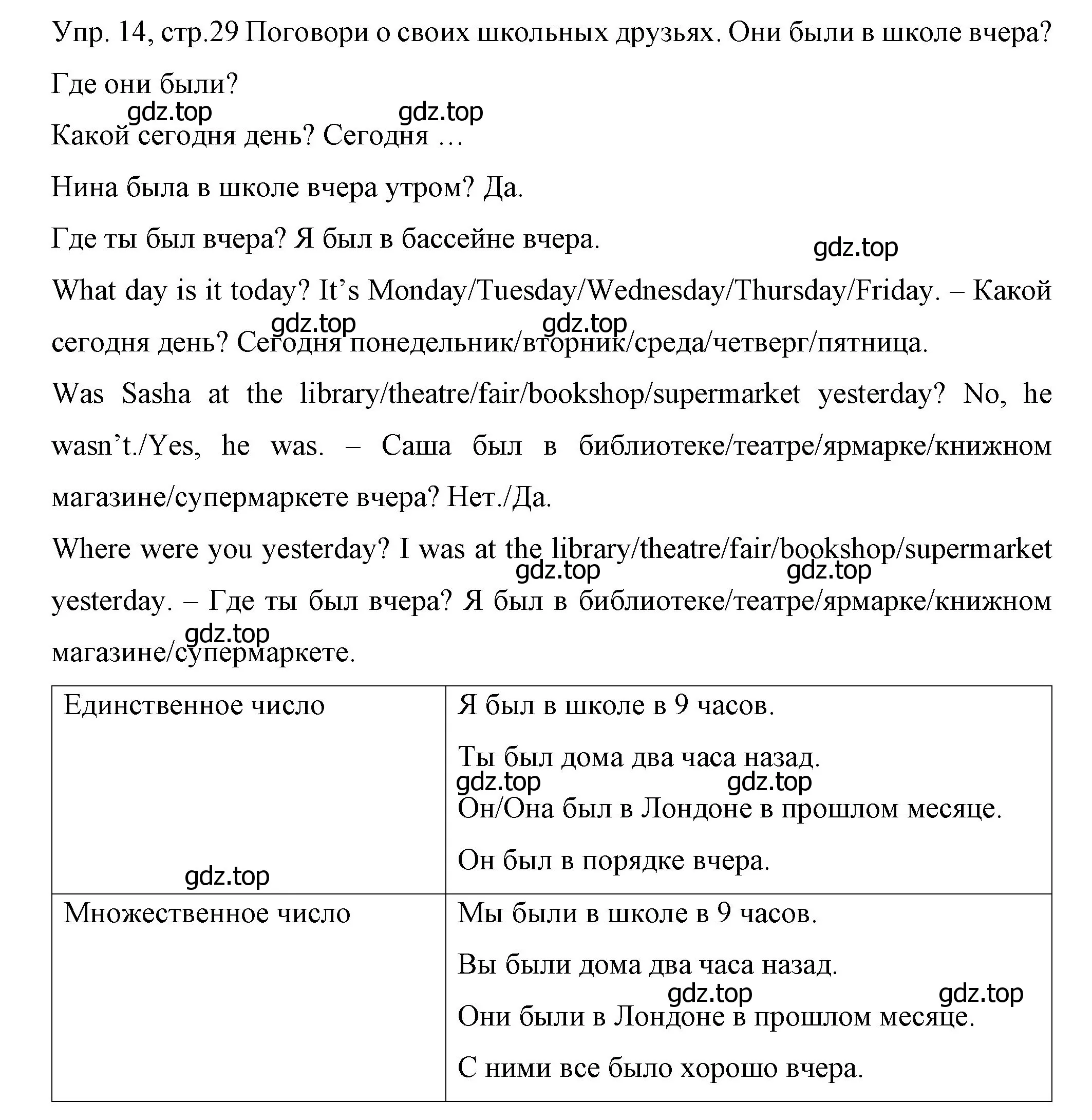 Решение номер 14 (страница 29) гдз по английскому языку 4 класс Вербицкая, Эббс, учебник 1 часть