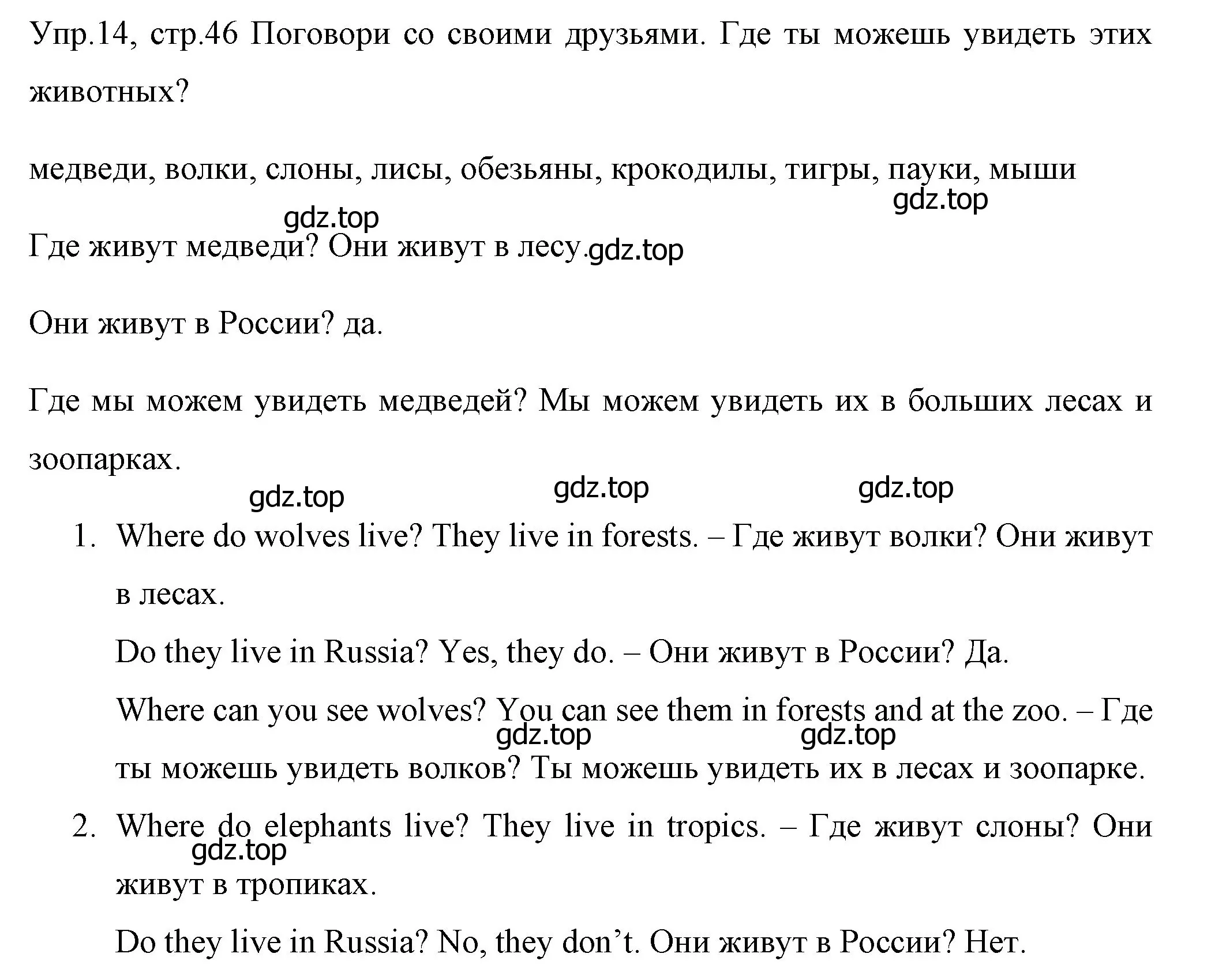 Решение номер 14 (страница 46) гдз по английскому языку 4 класс Вербицкая, Эббс, учебник 1 часть