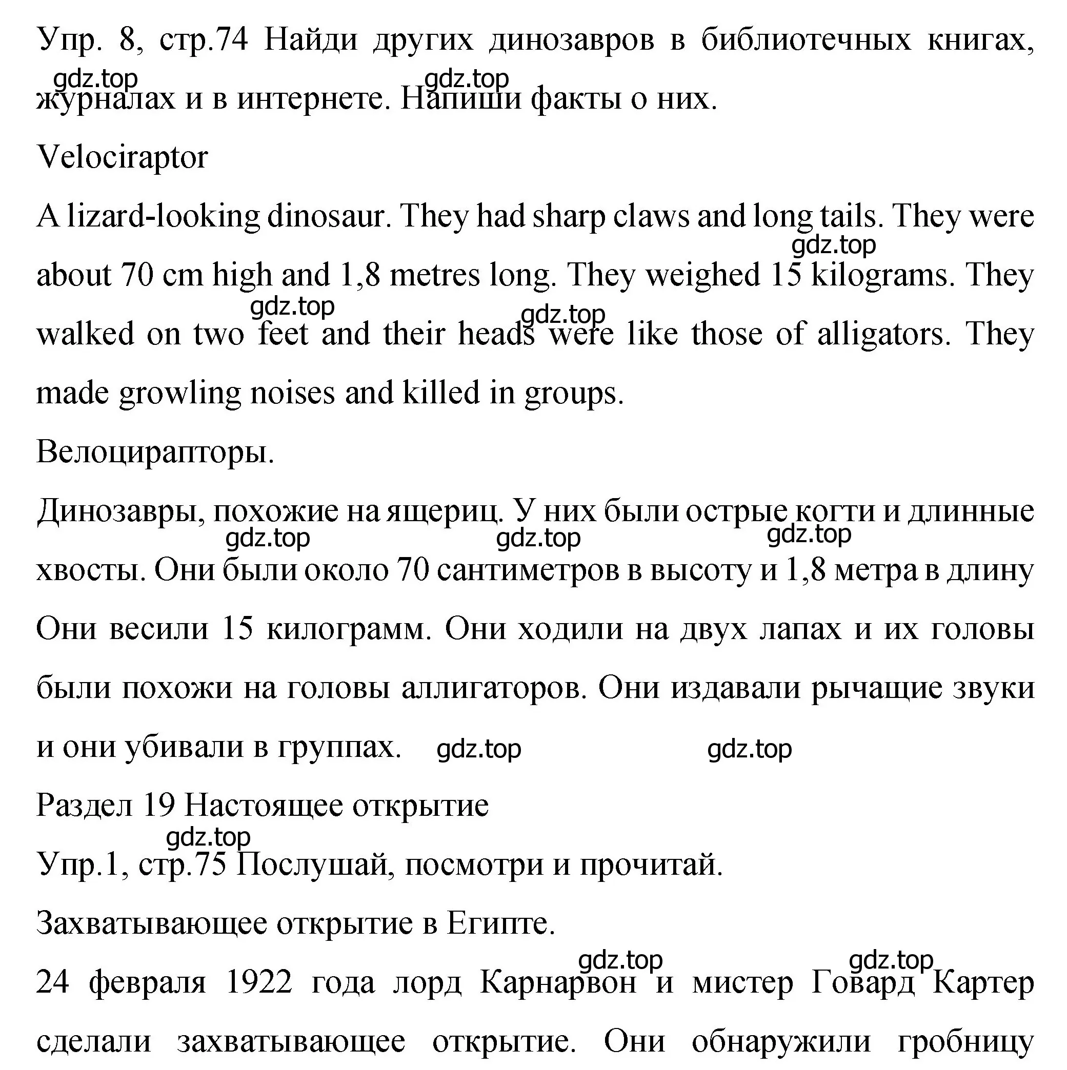 Решение номер 8 (страница 74) гдз по английскому языку 4 класс Вербицкая, Эббс, учебник 2 часть