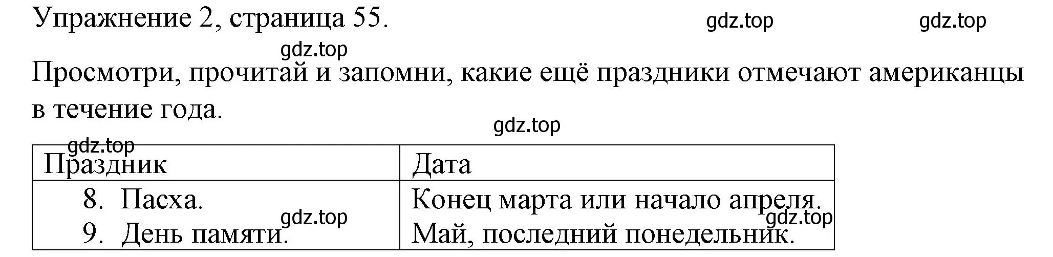 Решение номер 2 (страница 55) гдз по английскому языку 4 класс Верещагина, Афанасьева, книга для чтения