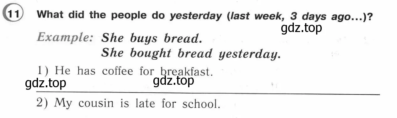 Условие номер 11 (страница 9) гдз по английскому языку 4 класс Верещагина, Афанасьева, рабочая тетрадь